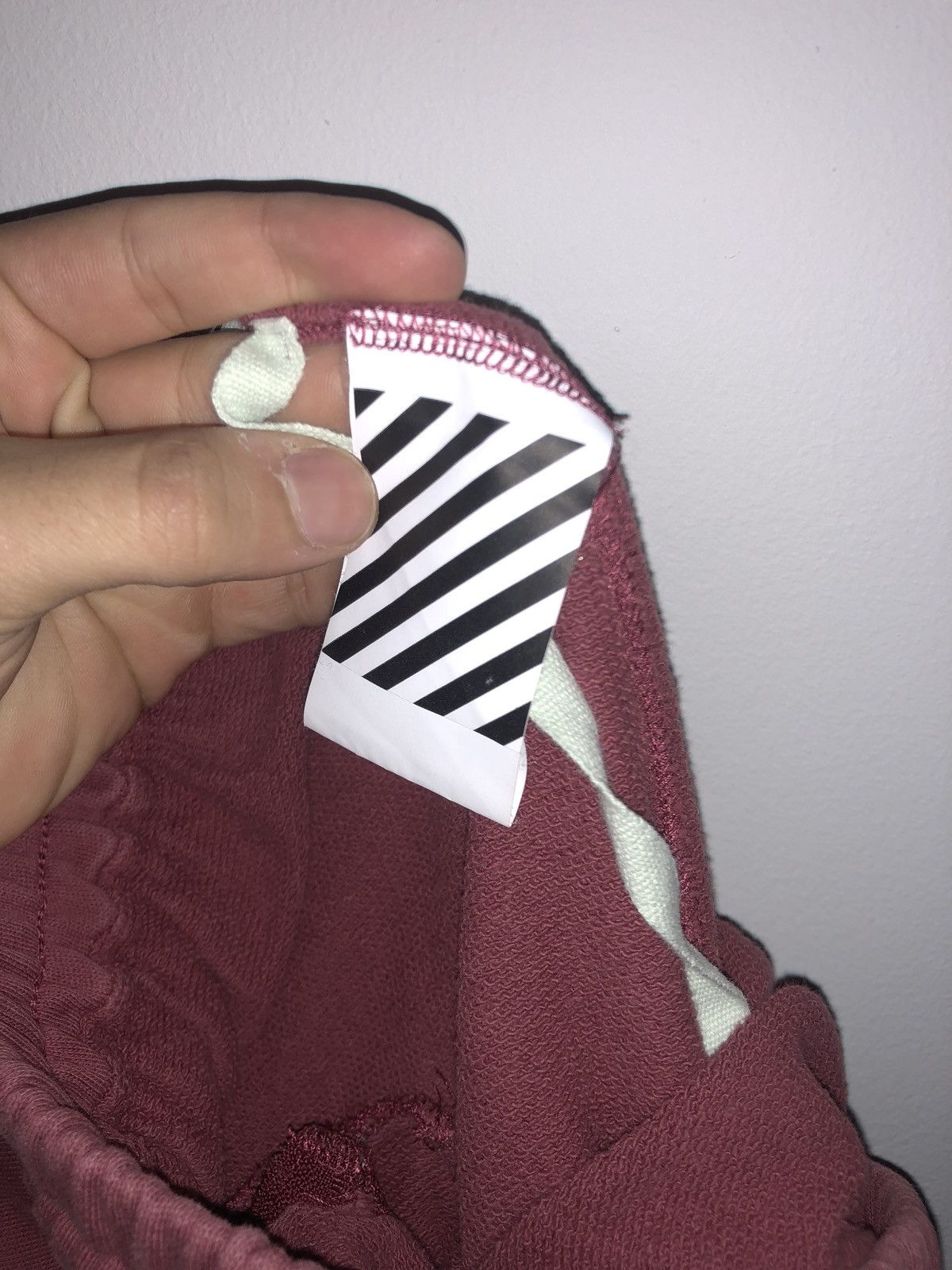 Off-White Off White Maroon Shorts Size US 34 / EU 50 - 4 Thumbnail