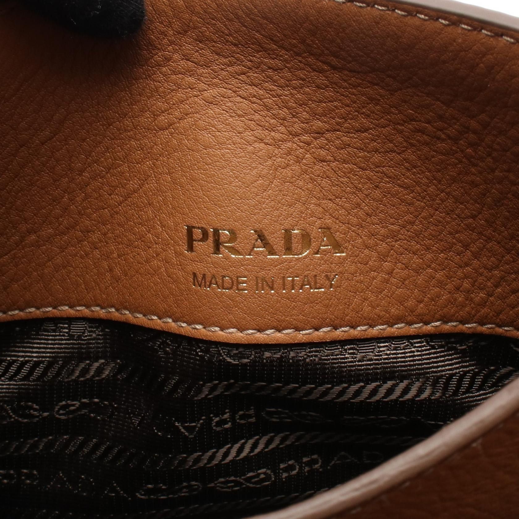 Prada Prada Prada SOFT GRAIN Leather Tote Bag Leather Tote Bag 1BG539 Size ONE SIZE - 4 Thumbnail