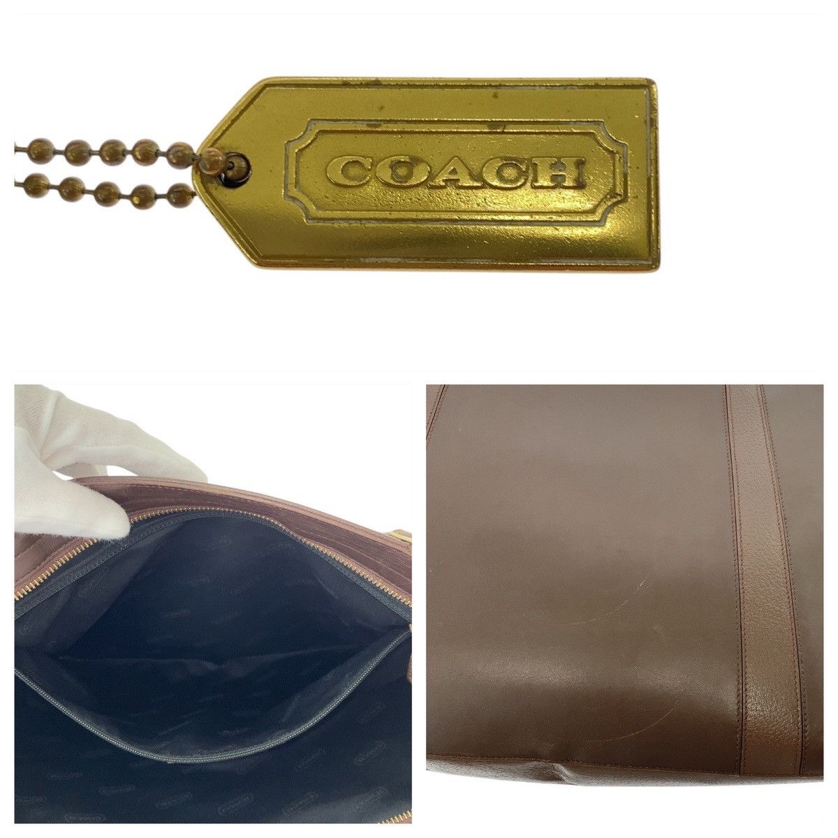Coach Coach COACH Old Coach Leather 2way Bag Leather Shoulder Bag M8E-6709 Size ONE SIZE - 5 Thumbnail