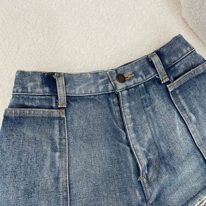 Yves Saint Laurent YSL Wash Denim Shorts Size 25 Size US 26 / EU 42 - 2 Thumbnail