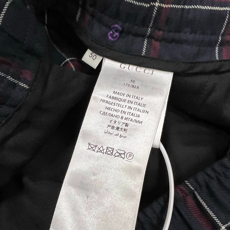 Gucci gucci plaid bee print suit jacket and pants-dmc Size US XL / EU 56 / 4 - 7 Thumbnail