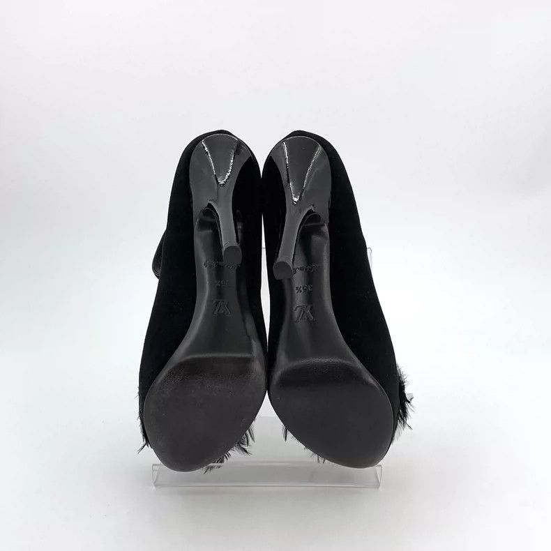 Louis Vuitton black embellished platform high heels-dmc Size US 8 / IT 38 - 6 Thumbnail
