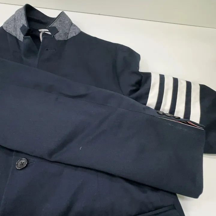 Thom Browne Thom Browne Navy Stripe Suit Jacket for Men 0079 Size US M / EU 48-50 / 2 - 9 Thumbnail