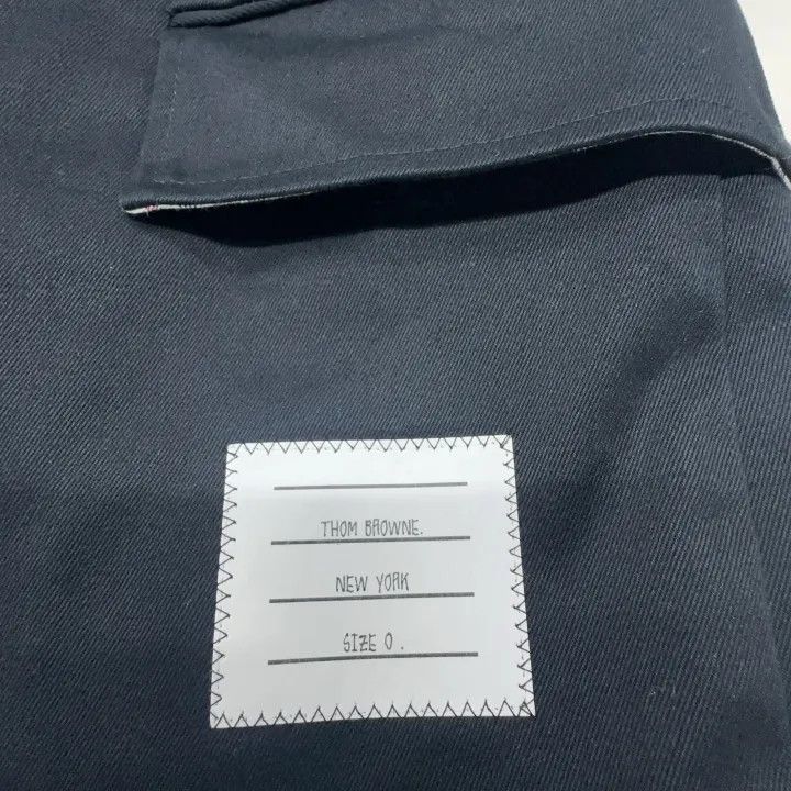 Thom Browne Thom Browne Navy Striped Suit Jacket for Men 0079 Size US M / EU 48-50 / 2 - 4 Thumbnail