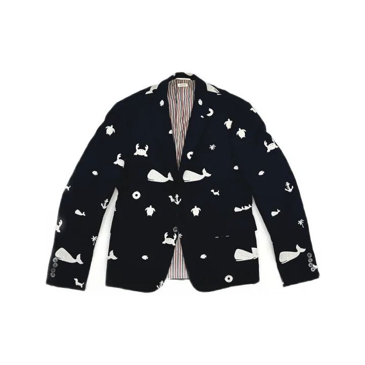Thom Browne Thom Browne Pattern Print Single Button Suit 0079 Size US S / EU 44-46 / 1 - 2 Thumbnail