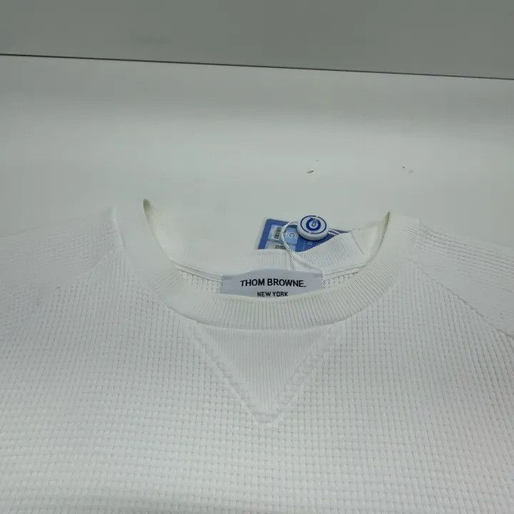 Thom Browne Thom Browne White Short Sleeve T-Shirt 0079 Size US M / EU 48-50 / 2 - 7 Thumbnail