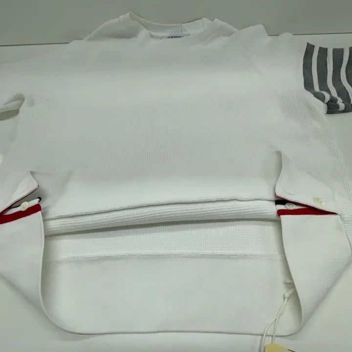 Thom Browne Thom Browne White Short Sleeve T-Shirt 0079 Size US M / EU 48-50 / 2 - 10 Thumbnail