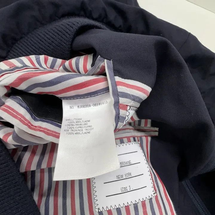 Thom Browne Thom Browne Stripe Detail Bomber Jacket 0079 Size US L / EU 52-54 / 3 - 5 Thumbnail