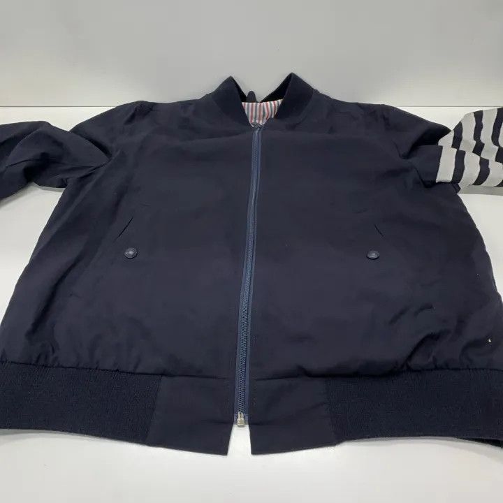 Thom Browne Thom Browne Stripe Detail Bomber Jacket 0079 Size US L / EU 52-54 / 3 - 10 Thumbnail