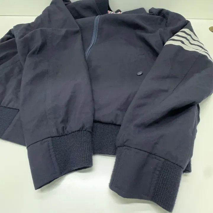 Thom Browne Thom Browne Stripe Detail Bomber Jacket 0079 Size US L / EU 52-54 / 3 - 12 Thumbnail