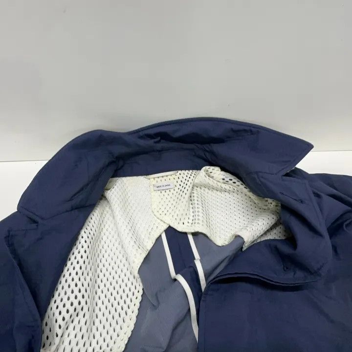 Thom Browne Thom Browne Striped Long Sleeve Overcoat in Blue 0079 Size US S / EU 44-46 / 1 - 7 Thumbnail