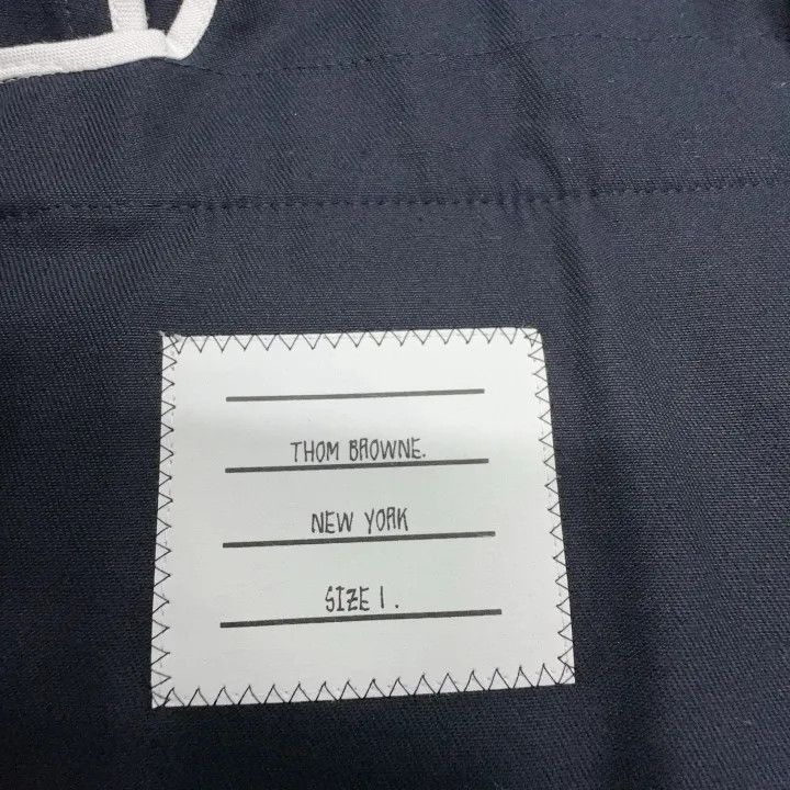 Thom Browne Thom Browne Navy Blue Striped Blazer for Men 0079 Size US S / EU 44-46 / 1 - 4 Thumbnail