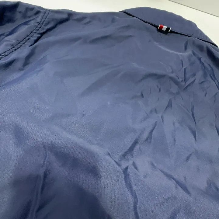 Thom Browne TB Classic Navy Striped Button-Up Jacket 0079 Size US M / EU 48-50 / 2 - 11 Thumbnail