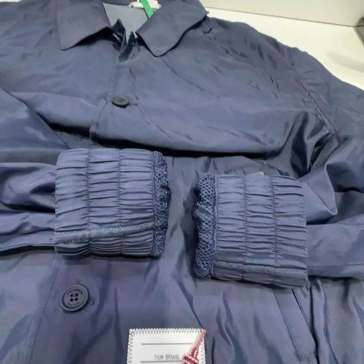 Thom Browne TB Classic Navy Striped Button-Up Jacket 0079 Size US M / EU 48-50 / 2 - 10 Thumbnail