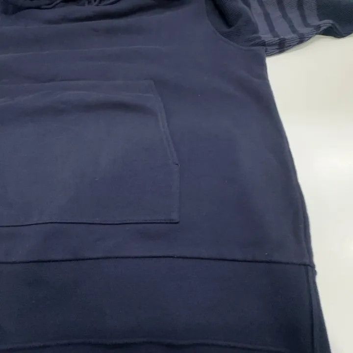 Thom Browne Thom Browne Navy Blue Hoodie with Stripes 0079 Size US S / EU 44-46 / 1 - 9 Thumbnail