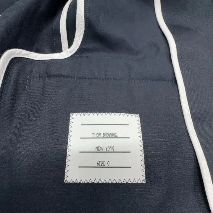 Thom Browne Thom Browne Navy Blue Breathable Suit Jacket 0079 Size US M / EU 48-50 / 2 - 5 Thumbnail