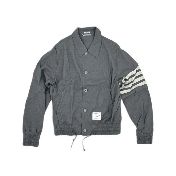 Thom Browne Thom Browne Logo Stripe Long Sleeve Jacket 0079 Size US M / EU 48-50 / 2 - 2 Thumbnail