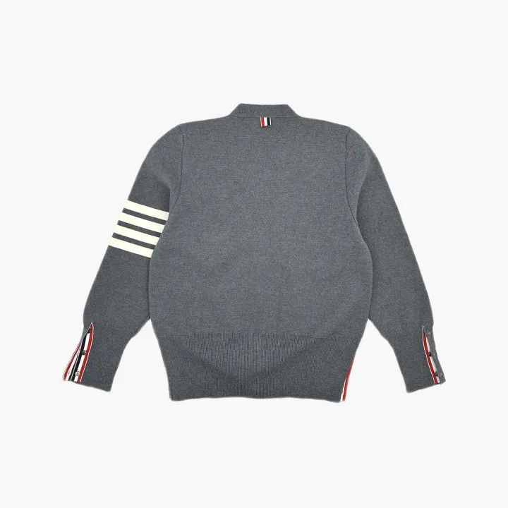 Thom Browne Thom Browne Gray Classic Long Sleeve Sweater 0079 Size US M / EU 48-50 / 2 - 3 Thumbnail