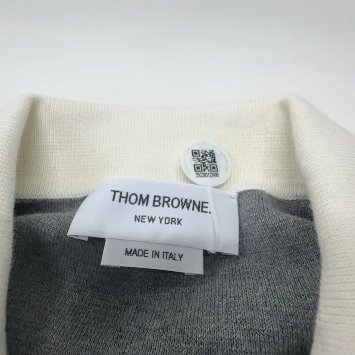 Thom Browne Thom Browne Striped Short Sleeve Polo Shirt 0079 Size US S / EU 44-46 / 1 - 4 Thumbnail