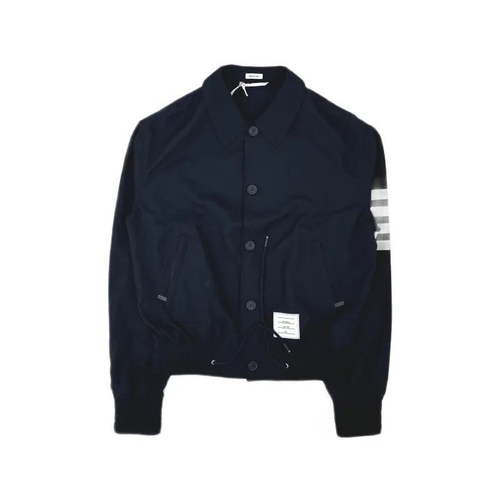 Thom Browne Thom Browne Striped Wool Flight Jacket for Men 0079 Size US S / EU 44-46 / 1 - 2 Thumbnail