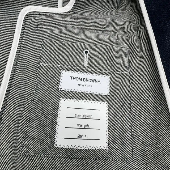 Thom Browne Thom Browne Denim Jacket for Men 0079 Size US M / EU 48-50 / 2 - 6 Thumbnail