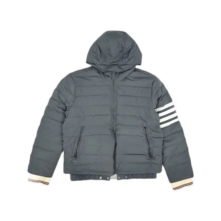 Thom Browne Thom Browne FW22 Zip Hooded Down Jacket 0079 Size US L / EU 52-54 / 3 - 2 Thumbnail
