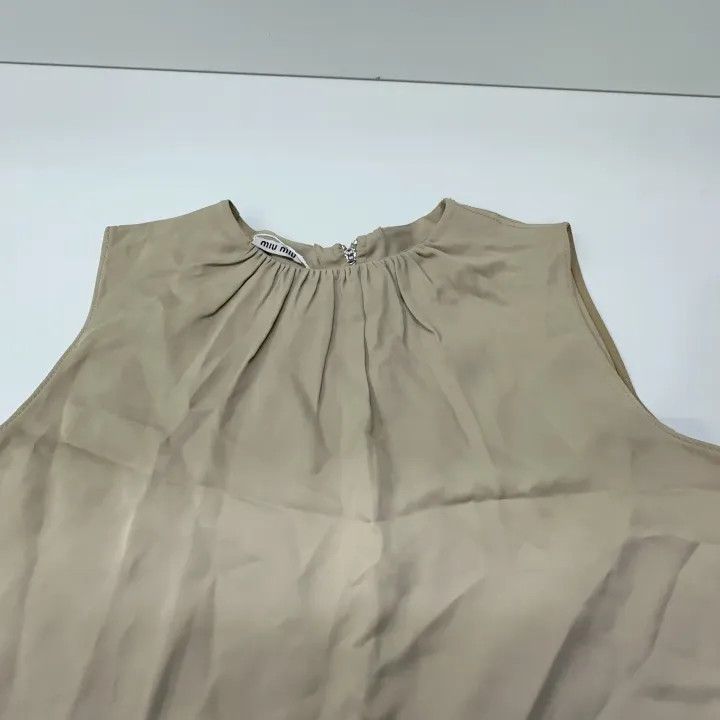 Miu Miu Miu Miu Minimalist Sleeveless Top 0079 Size M / US 6-8 / IT 42-44 - 8 Thumbnail