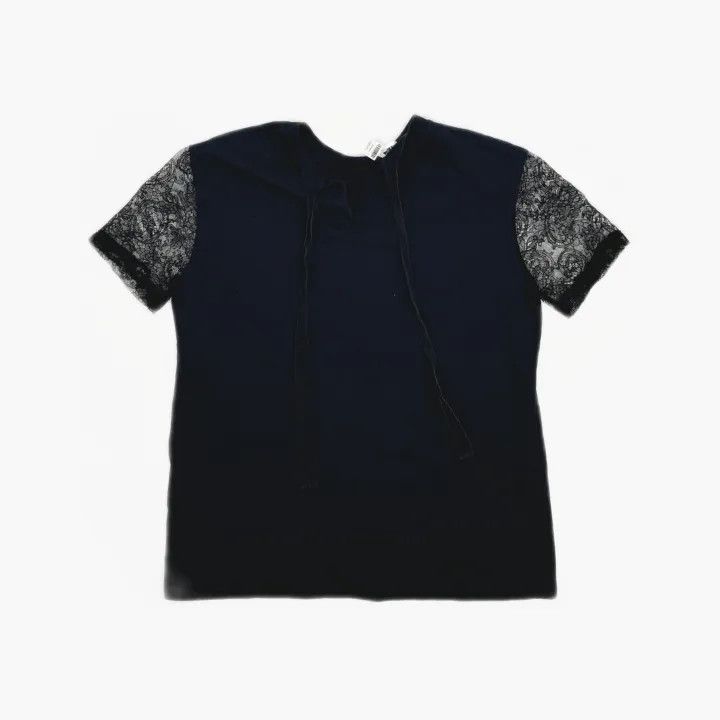 Miu Miu Miu Miu Black Printed Short Sleeve T-Shirt 0079 Size S / US 4 / IT 40 - 3 Thumbnail