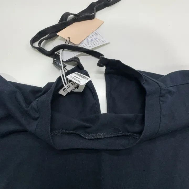 Miu Miu Miu Miu Black Printed Short Sleeve T-Shirt 0079 Size S / US 4 / IT 40 - 8 Thumbnail