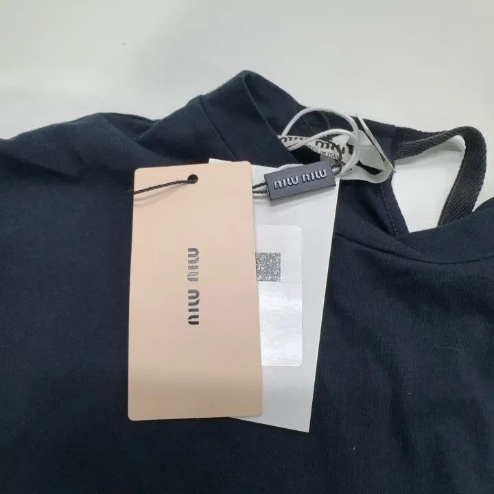 Miu Miu Miu Miu Black Printed Short Sleeve T-Shirt 0079 Size S / US 4 / IT 40 - 7 Thumbnail