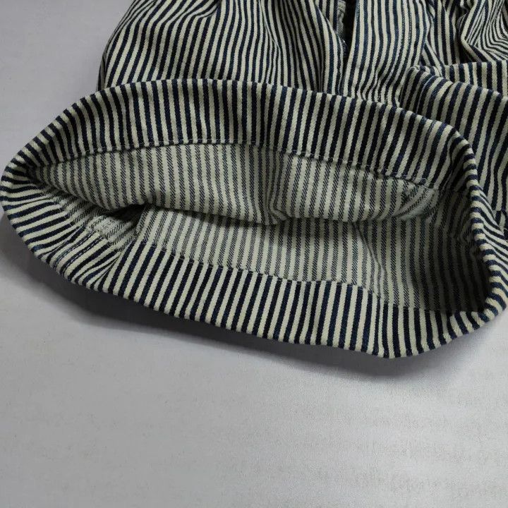 Miu Miu Miu Miu Striped Comfort Shorts in Blue and White 0079 Size 40" / US 18 - 7 Thumbnail