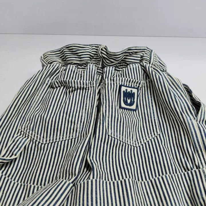 Miu Miu Miu Miu Striped Comfort Shorts in Blue and White 0079 Size 40" / US 18 - 4 Thumbnail