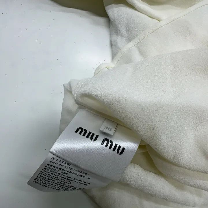 Miu Miu Miu Miu Casual Long Sleeve Shirt 0079 Size S / US 4 / IT 40 - 4 Thumbnail