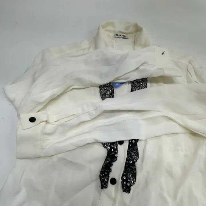 Miu Miu Miu Miu Casual Long Sleeve Shirt 0079 Size S / US 4 / IT 40 - 9 Thumbnail