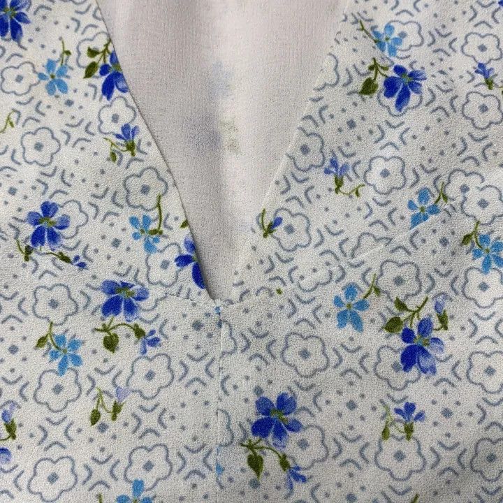 Miu Miu Miu Miu Comfortable Loose Dress in Blue 0079 Size S / US 4 / IT 40 - 7 Thumbnail