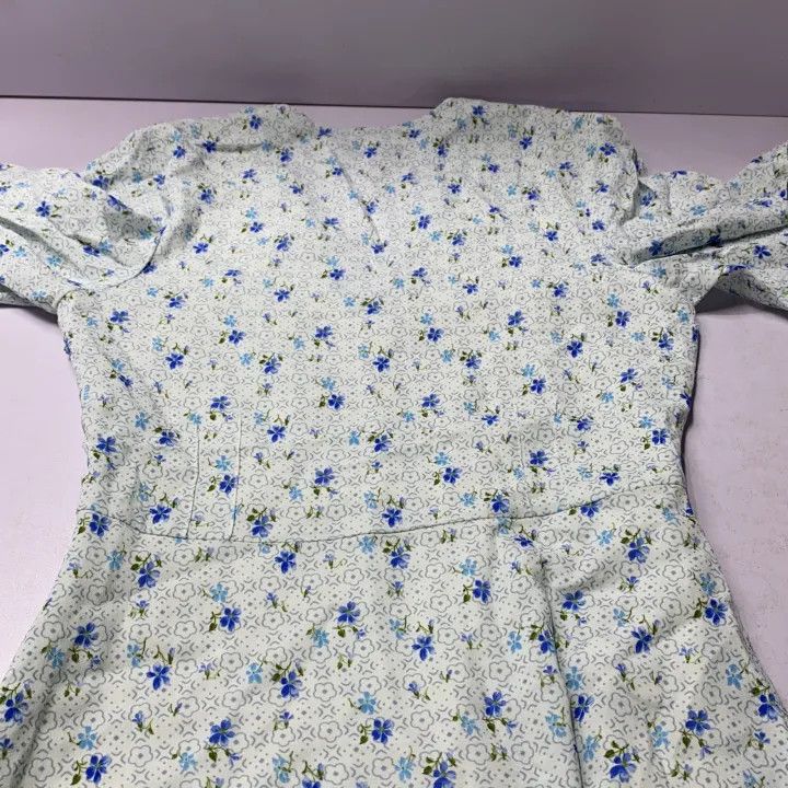 Miu Miu Miu Miu Comfortable Loose Dress in Blue 0079 Size S / US 4 / IT 40 - 6 Thumbnail