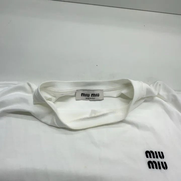 Miu Miu Miu Miu Casual Stylish Short Sleeve T-Shirt 0079 Size S / US 4 / IT 40 - 6 Thumbnail