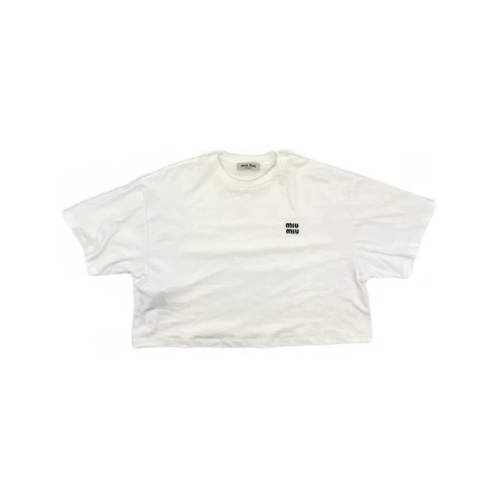 Miu Miu Miu Miu Casual Stylish Short Sleeve T-Shirt 0079 Size S / US 4 / IT 40 - 2 Thumbnail