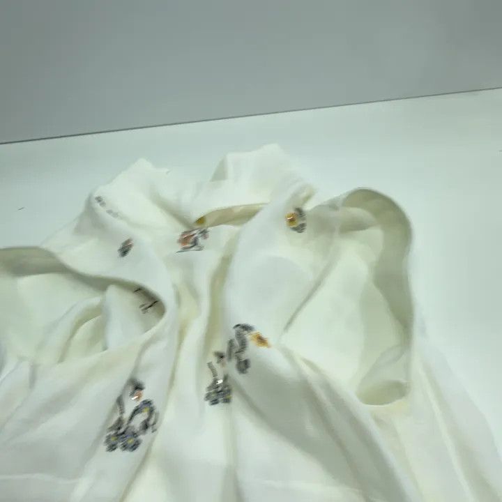 Miu Miu Miu Miu Floral Embroidered Sleeveless Shirt 0079 Size M / US 6-8 / IT 42-44 - 9 Thumbnail