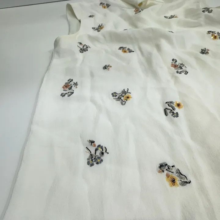 Miu Miu Miu Miu Floral Embroidered Sleeveless Shirt 0079 Size M / US 6-8 / IT 42-44 - 10 Thumbnail