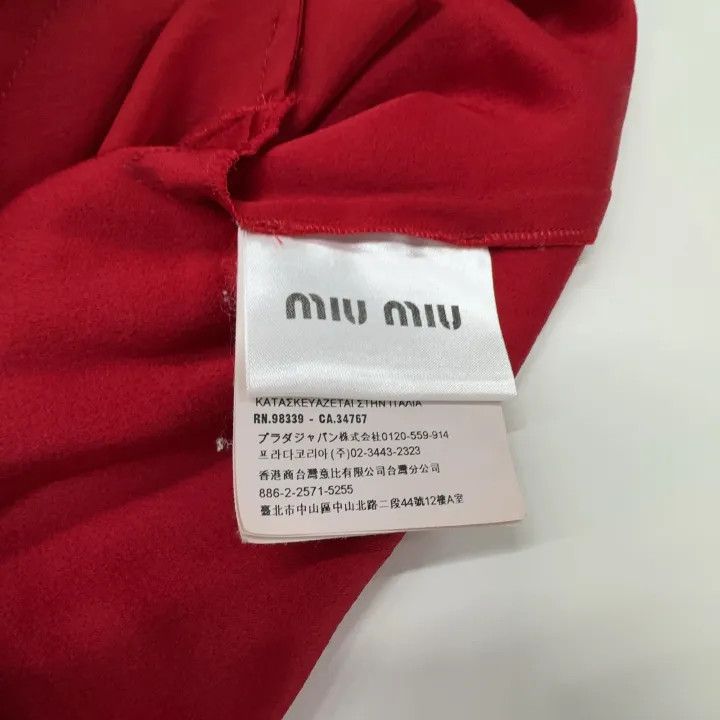 Miu Miu Miu Miu Star Button Dress in Red 0079 Size S / US 4 / IT 40 - 2 Thumbnail
