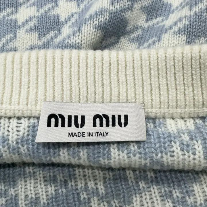 Miu Miu Miu Miu Logo Embroidered Houndstooth Skirt 0079 Size 38" / US 16 / IT 52 - 4 Thumbnail