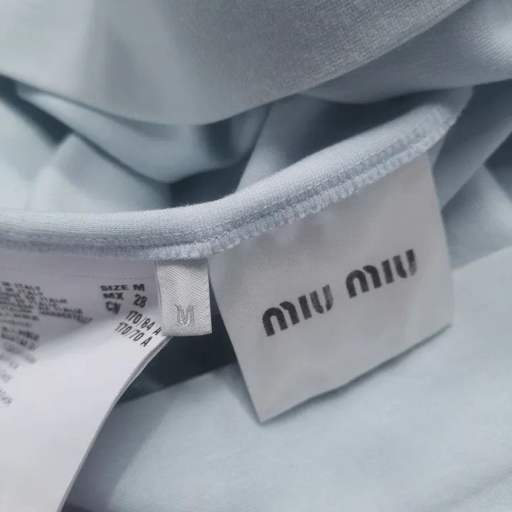 Miu Miu Miu Miu Casual Stylish Sleeveless Dress in Blue 0079 Size M / US 6-8 / IT 42-44 - 5 Thumbnail