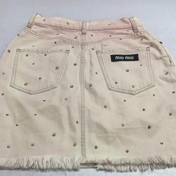 Miu Miu Miu Miu Casual Pink Button Skirt 0079 Size 40" / US 18 - 4 Thumbnail