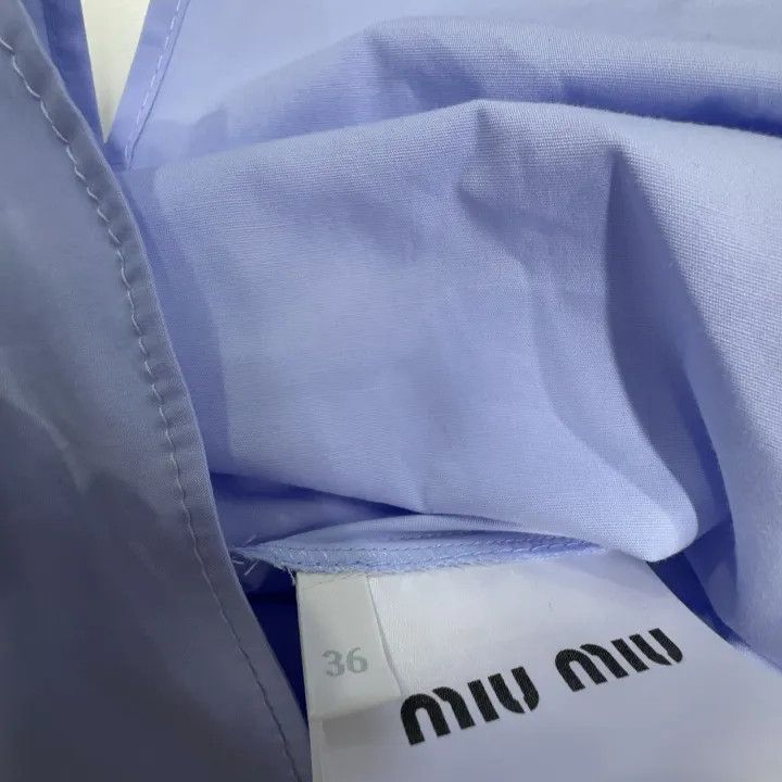 Miu Miu Miu Miu Classic Casual Shirt with Logo 0079 Size S / US 4 / IT 40 - 5 Thumbnail