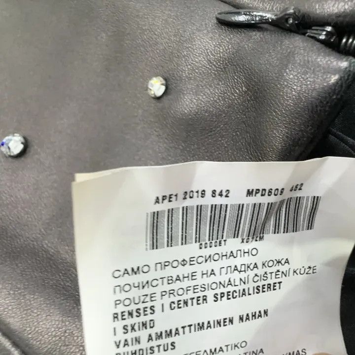 Miu Miu Miu Miu FW21 Crystal-Embellished Leather Skirt 0079 Size 38" / US 16 / IT 52 - 5 Thumbnail