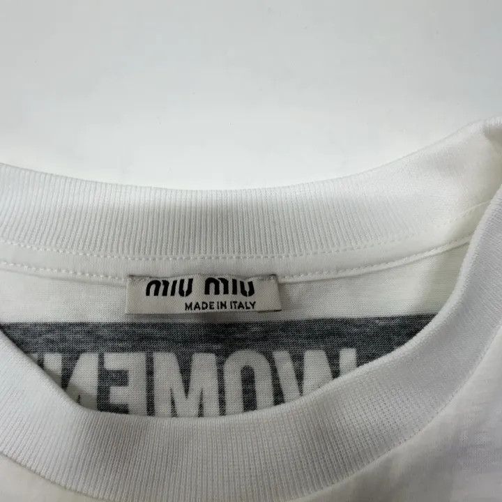 Miu Miu Miu Miu Women's Stylish Printed T-Shirt 0079 Size S / US 4 / IT 40 - 4 Thumbnail
