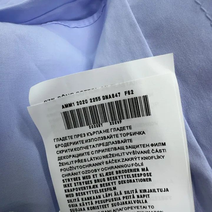 Miu Miu Miu Miu Classic Casual Embroidered Shirt Blue 0079 Size S / US 4 / IT 40 - 4 Thumbnail