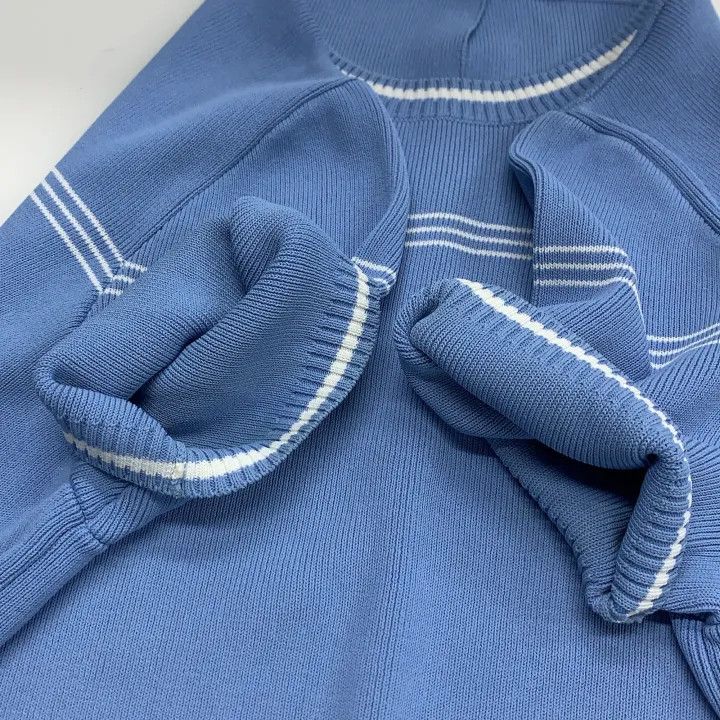 Miu Miu Miu Miu Blue Short Sleeve Knit Top 0079 Size M / US 6-8 / IT 42-44 - 9 Thumbnail