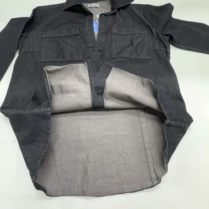Miu Miu Miu Miu Casual Fashion Solid Color Shirt 0079 Size M / US 6-8 / IT 42-44 - 8 Thumbnail